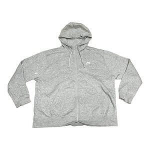 Nike Full Zip Up Gray Hoodie Sweatshirt Jacket Men’s Womens XL Vintage Pockets